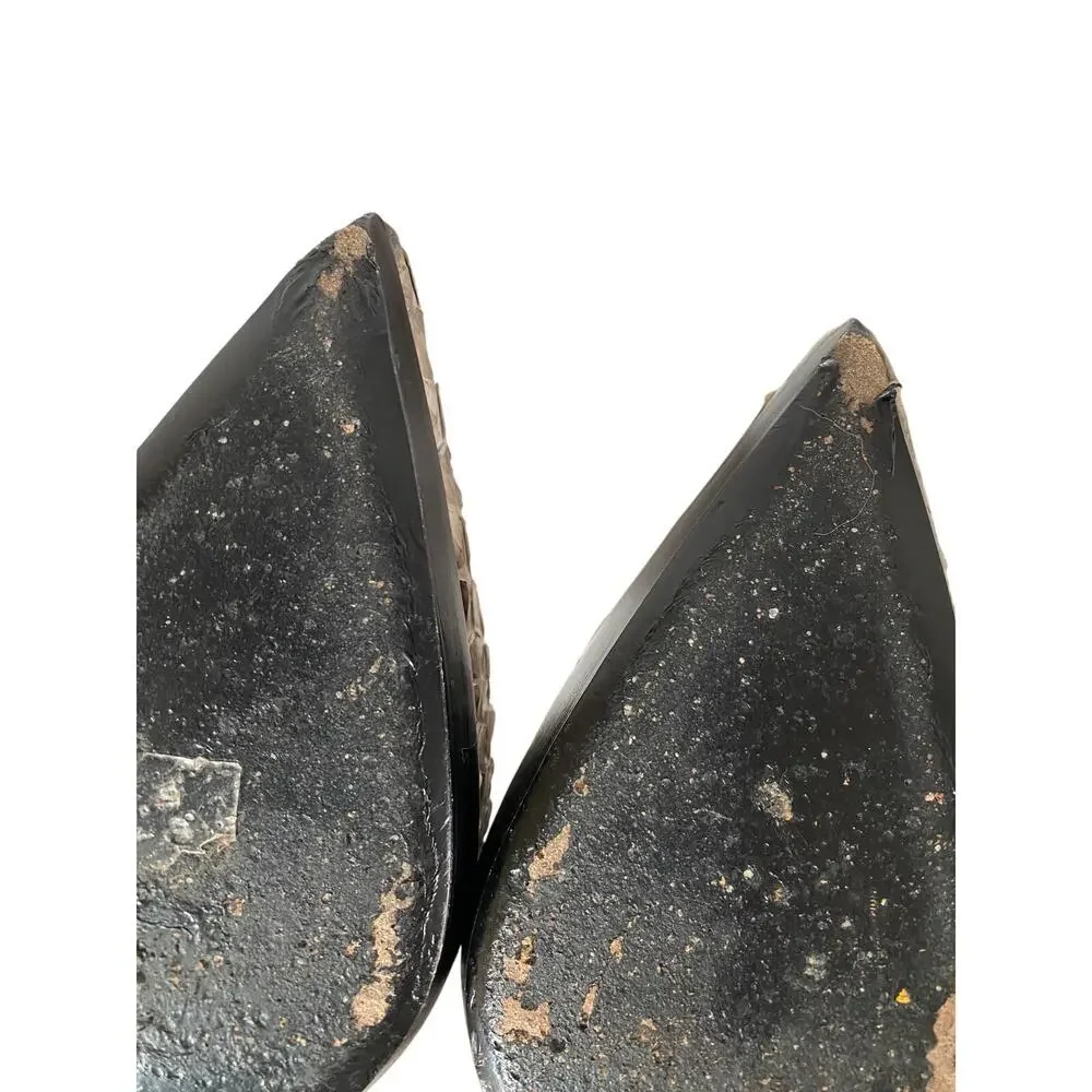 Burberry Otis Pelham 110 Python Snakeskin Platform Pumps EU 40 US‎ 10 Stone 4.5”